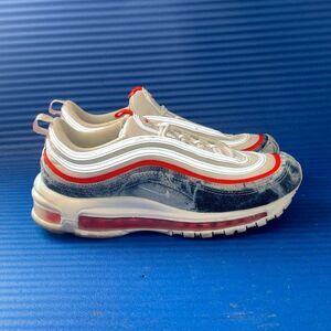 Size 9- Women's Nike Air Max 97 Washed Denim Blue White Red Sneakers DV2180-900